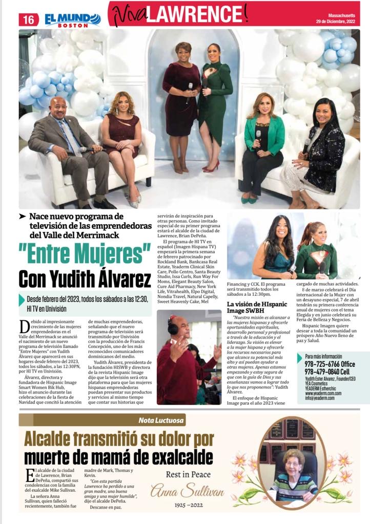 El Mundo Boston article: Introducing Entre Mujeres with Yudith Álvarez